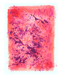 Farbwirbel - Violett auf Rot 1